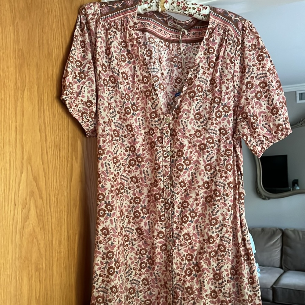 NWT Faherty Pink Orinda Maxi Dress - Picture 6 of 6